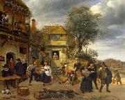 Jan Steen, Peasants before an Inn